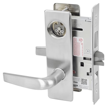 Corbin Russwin Entrance or Apartment Mortise Lock, CS Lever, M Escutcheon, Satin Chrome ML2048 CSM 626 LC